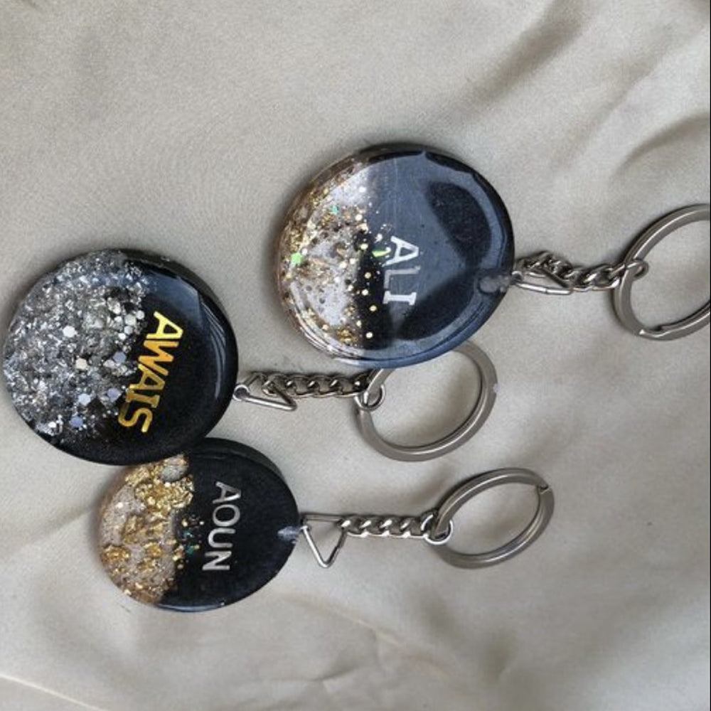 Resin Name Keychains