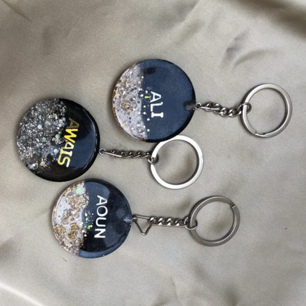 Resin Name Keychains