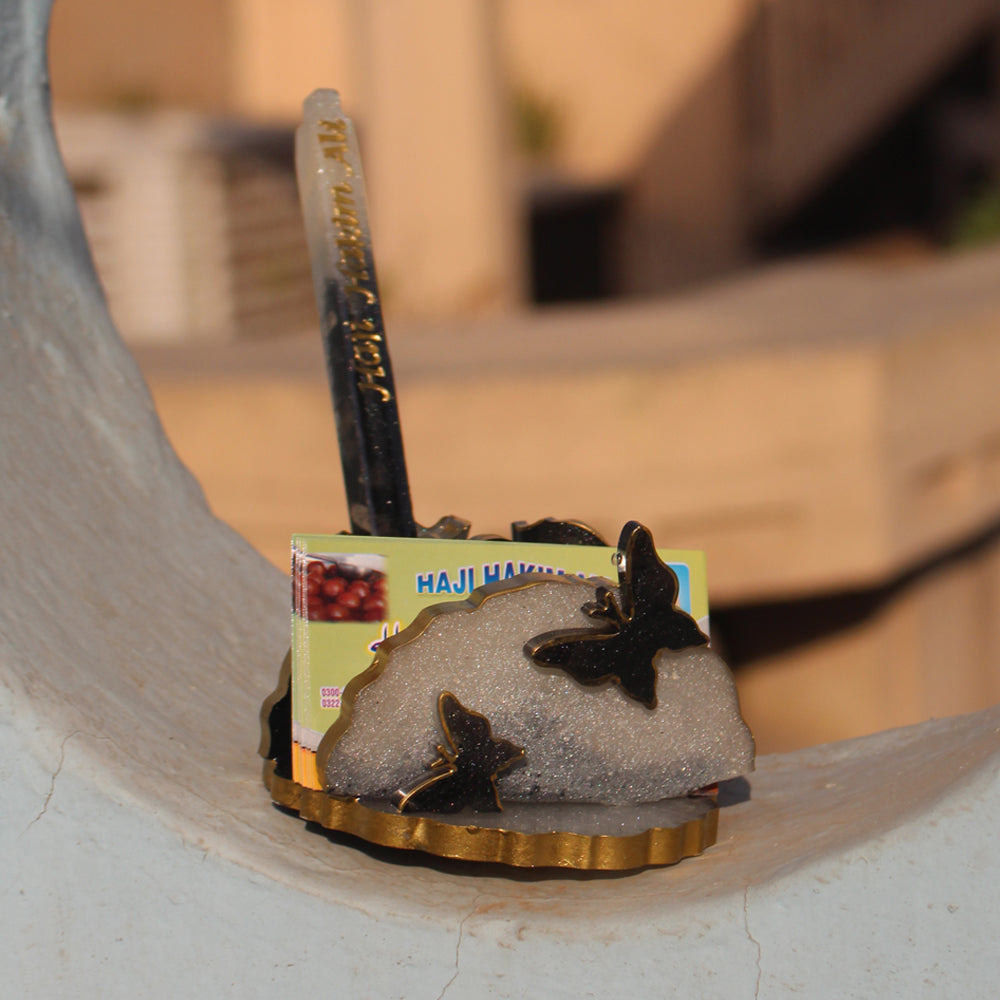 Resin Name Plates With Card and Pen Holder