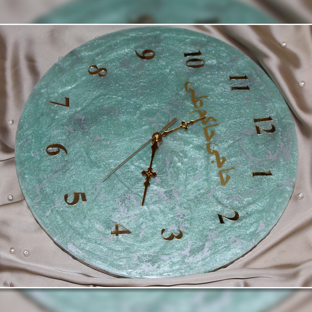 Resin Art Wall Clock