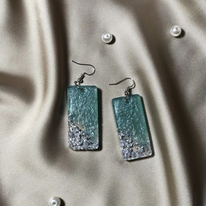 Customizable Resin Earrings. Available in different colors and designs.