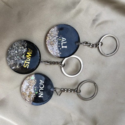 Resin Name Keychains